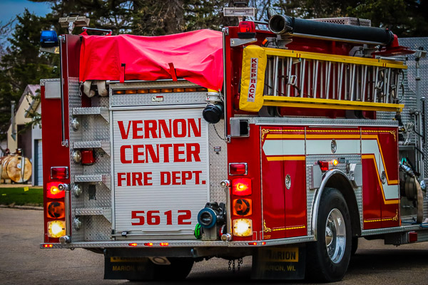 Red Fire Truck with engine 5612 